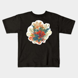 Tropical Flowers Kids T-Shirt